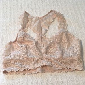 Felina Jezebel Blush Pink Lace Bralette